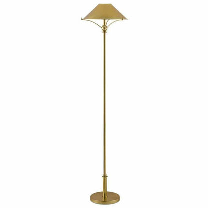 Polished Brass Maarla Brass Floor Lamp Floor Lamps Sideboards and Things By Currey & Co