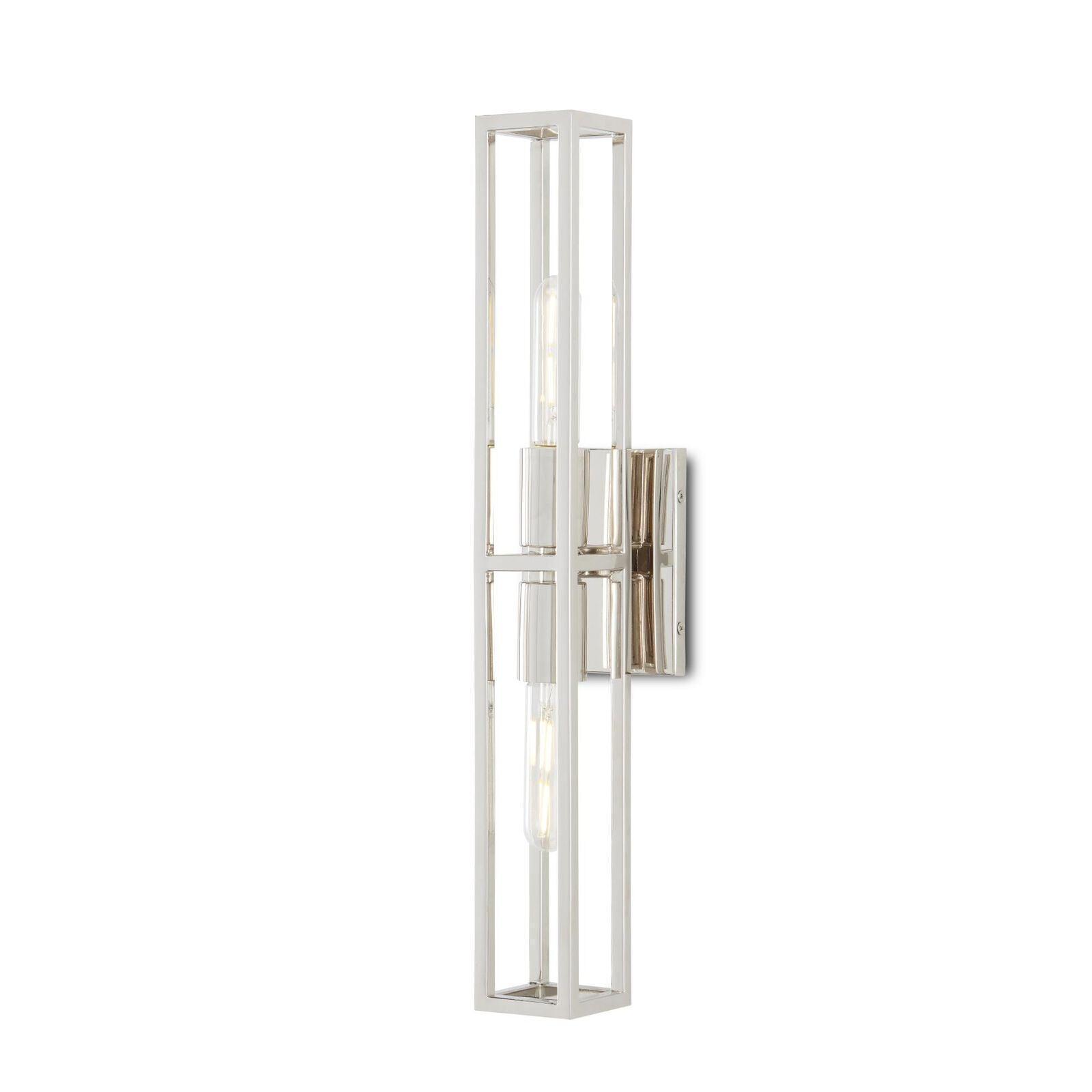 Polished Nickel Bergen Nickel Wall Sconce Wall Sconces Sideboards and Things By Currey & Co