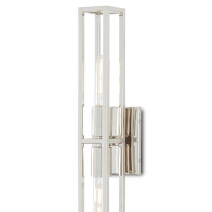 Polished Nickel Bergen Nickel Wall Sconce Wall Sconces Sideboards and Things By Currey & Co