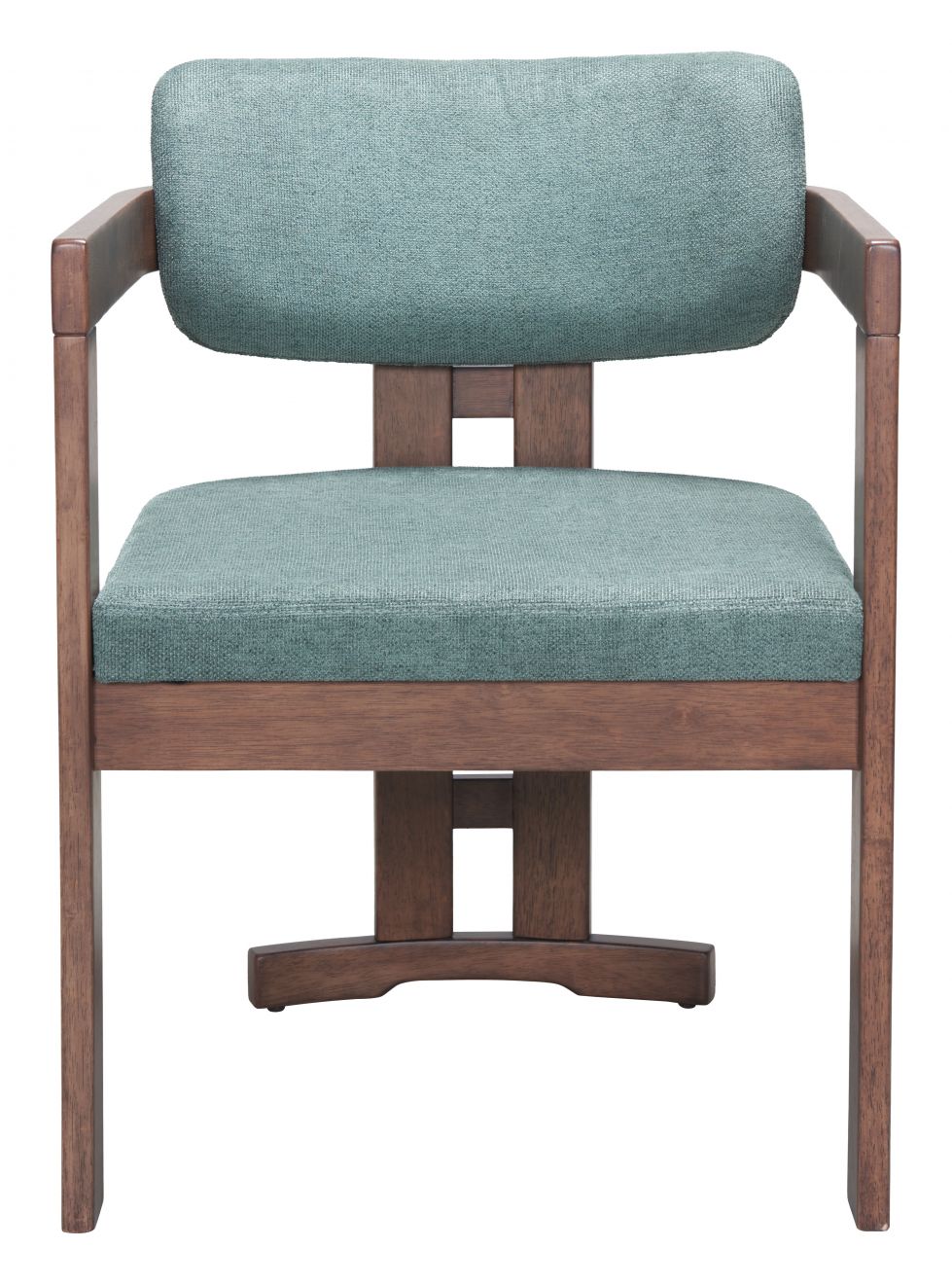 Zuo Modern Poly Moss Gray Fabric Dining Chair