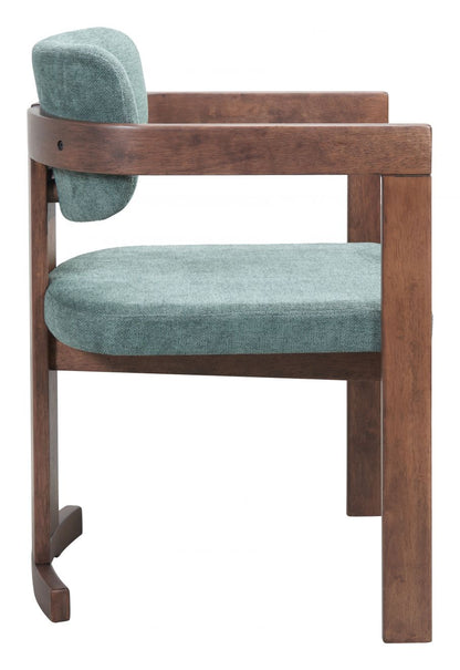 Zuo Modern Poly Moss Gray Fabric Dining Chair