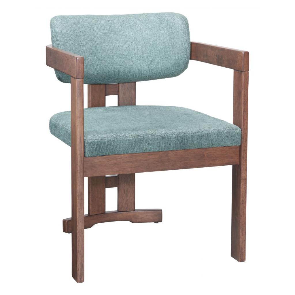 Zuo Modern Poly Moss Gray Fabric Dining Chair