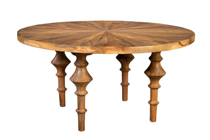 Porter Natural Wooden Round Dining Table