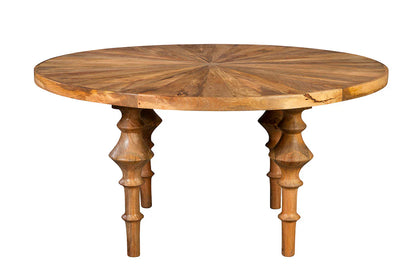 Porter Natural Wooden Round Dining Table