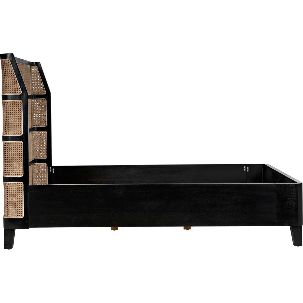 Porto Black Wooden Bed Frame