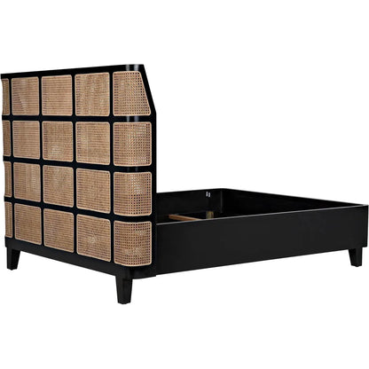 Porto Black Wooden Bed Frame