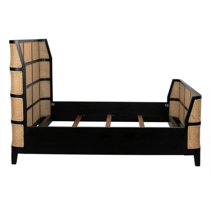 Porto Black Wooden Bed Frame
