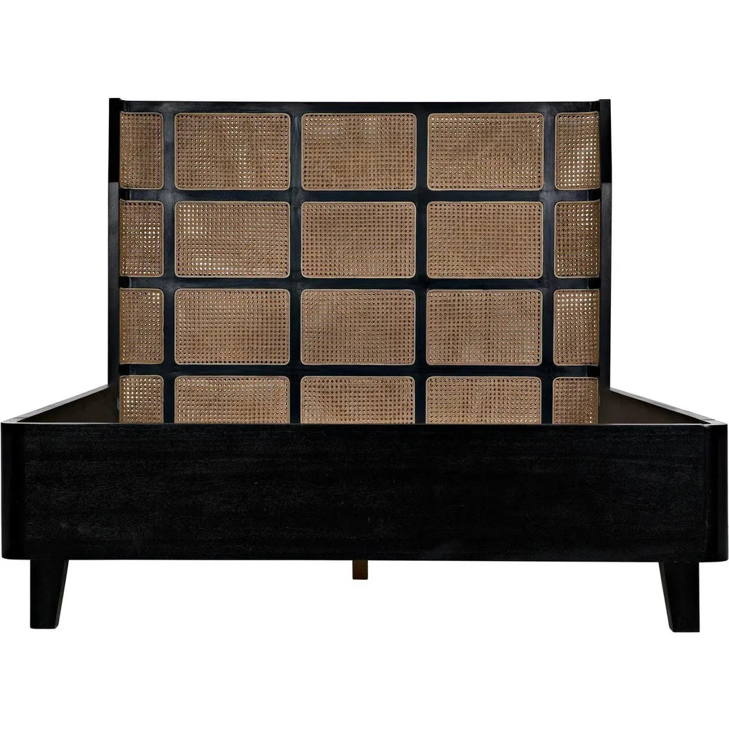 Porto Black Wooden Bed Frame