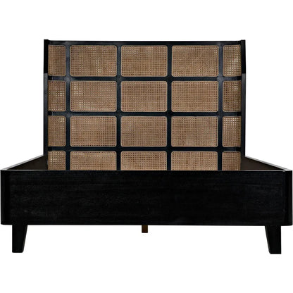 Porto Black Wooden Bed Frame