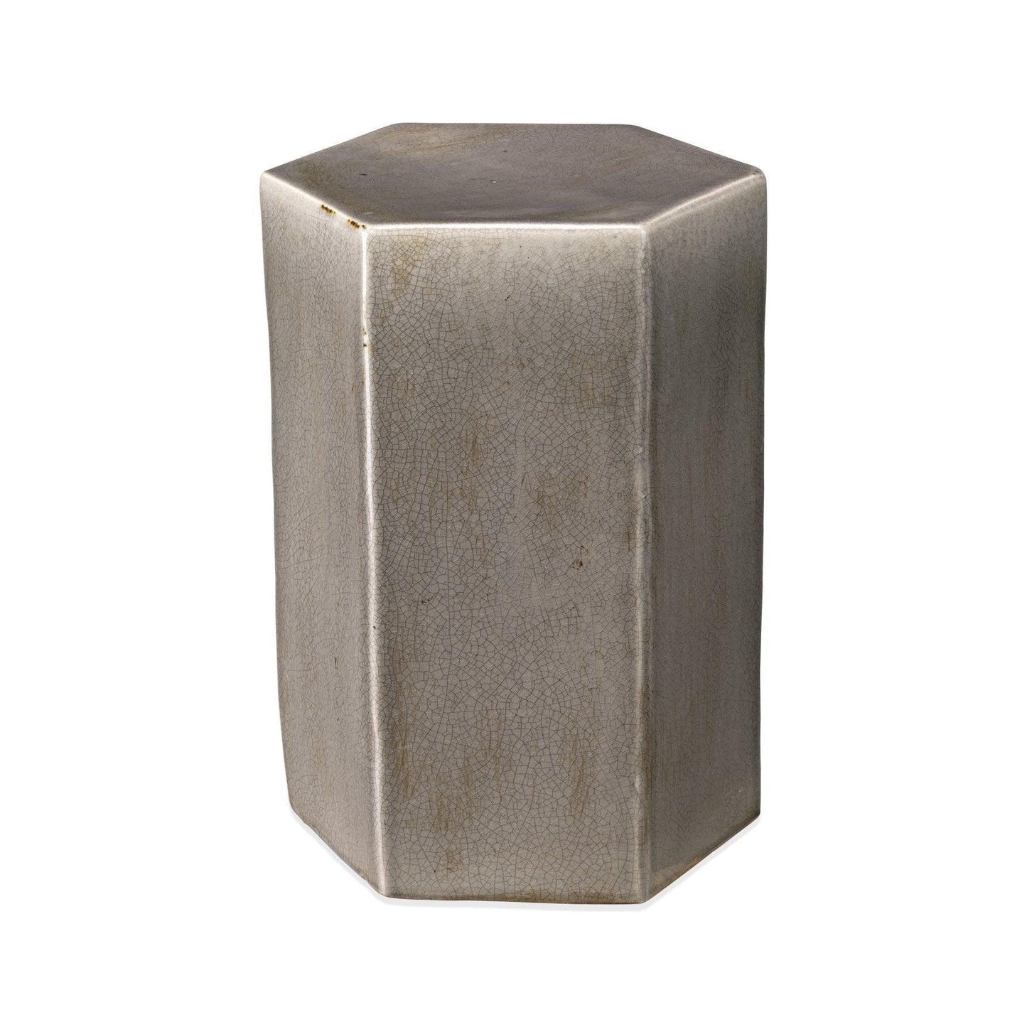 Porto Small Grey Ceramic Mid Century Modern Side Table Side Tables Sideboards and Things By Jamie Young