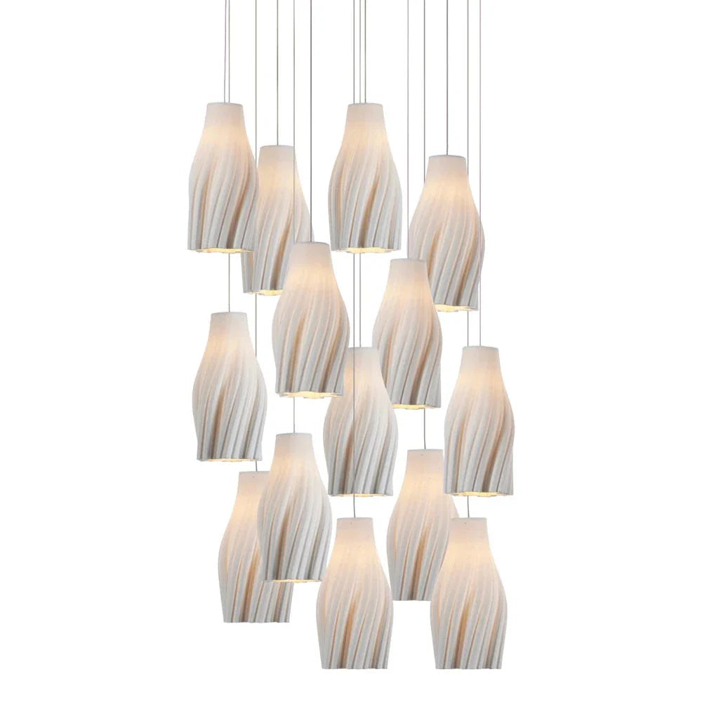 Posh Modern Light Fixture Porcelain Pendant