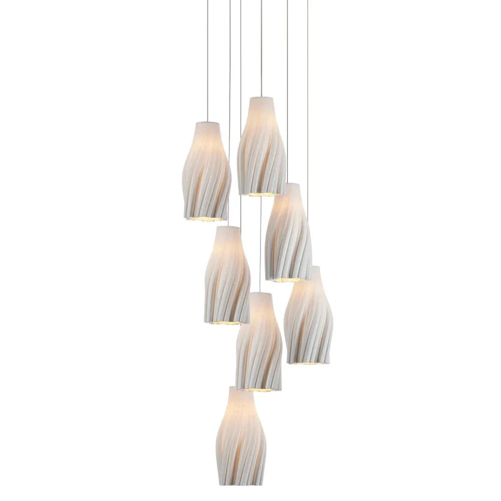 Posh Modern Light Fixture Porcelain Pendant