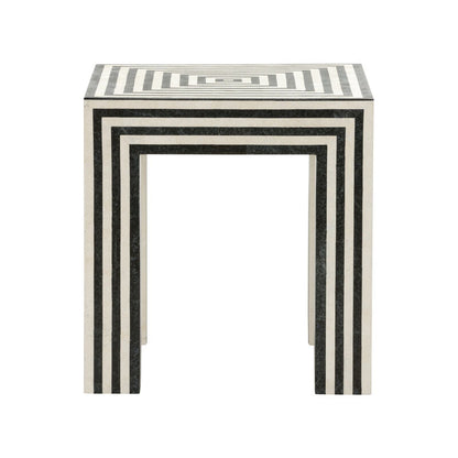 Positano Tessellated Stone Made Accent Table-Side Tables-Wildwood-LOOMLAN