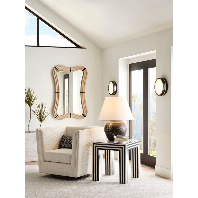 Positano Tessellated Stone Made Accent Table-Side Tables-Wildwood-LOOMLAN