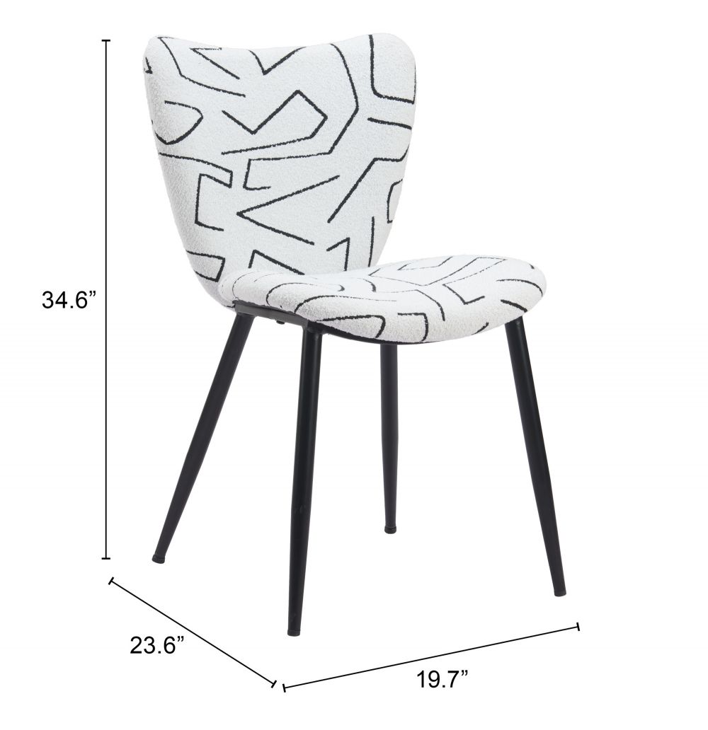Zuo Modern Prestige Faux Leather Dining Chair 2PC