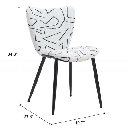 Zuo Modern Prestige Faux Leather Dining Chair 2PC