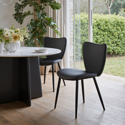 Zuo Modern Prestige Faux Leather Dining Chair 2PC