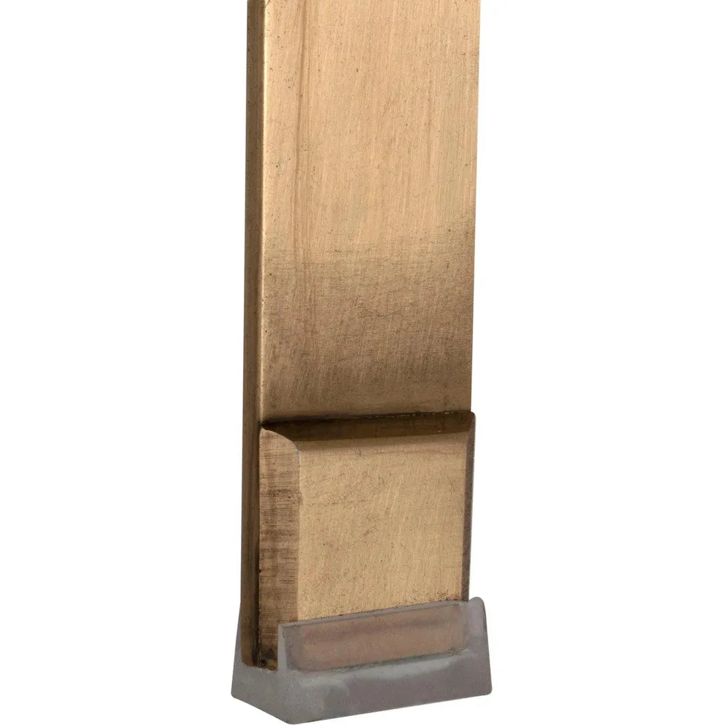 Prince Steel & Leather BarStool with Brass