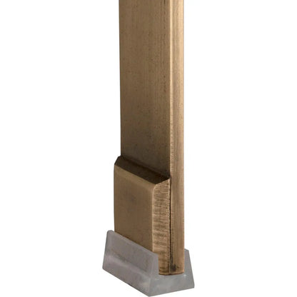 Prince Steel & Leather BarStool with Brass