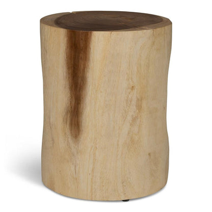 Prisana Natural Solid Chamcha Wooden Side Table