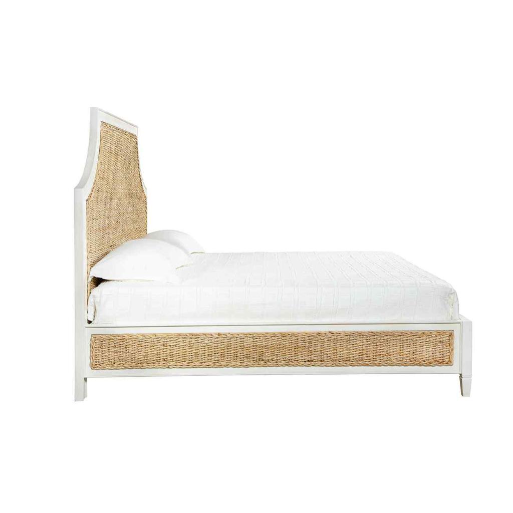 Priscilla Hand-Painted Wooden King Bed