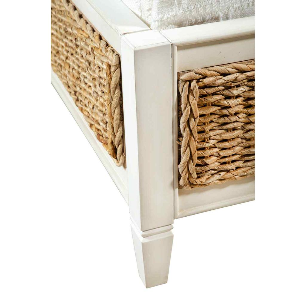 Priscilla Hand-Painted Wooden King Bed