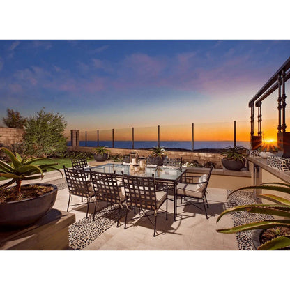 Provence Glass Top Outdoor Dining Table -- view 5