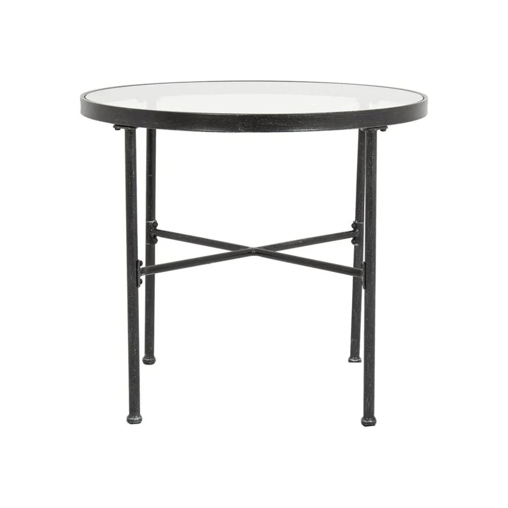 Provence Iron Round Outdoor Bistro Table 2PC