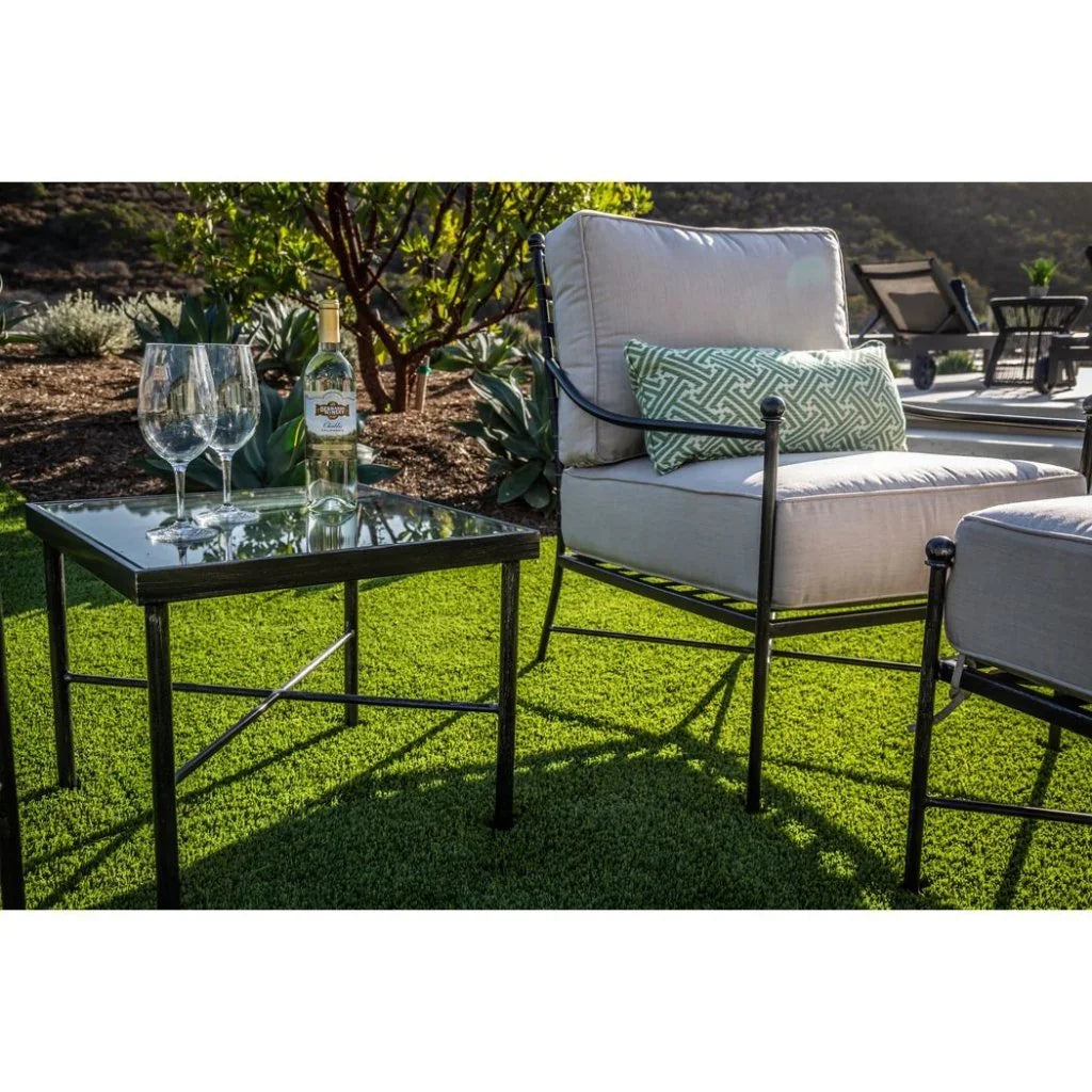 Provence Iron Square Outdoor End Table -- view 2