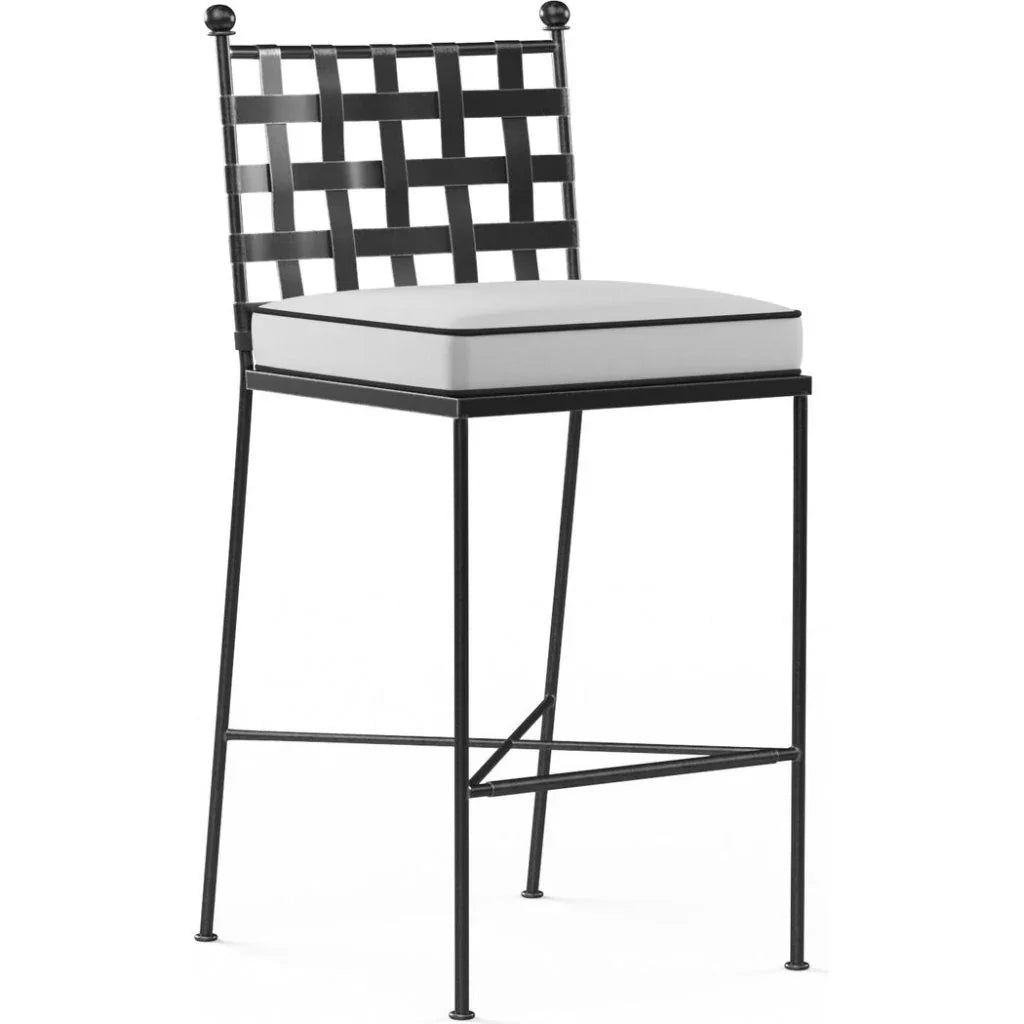 Provence Sunbrella Outdoor Bar Stool 2PC