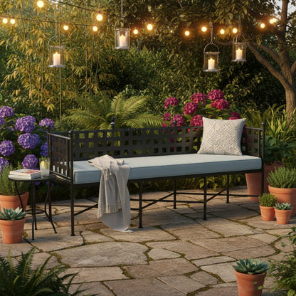 Provence Sunbrella Outdoor Bench -- view 2