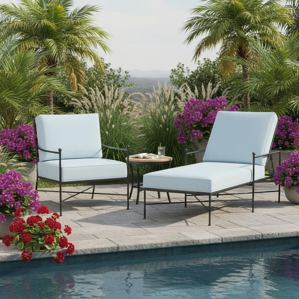 Provence Sunbrella Outdoor Lounge Chaise -- view 2