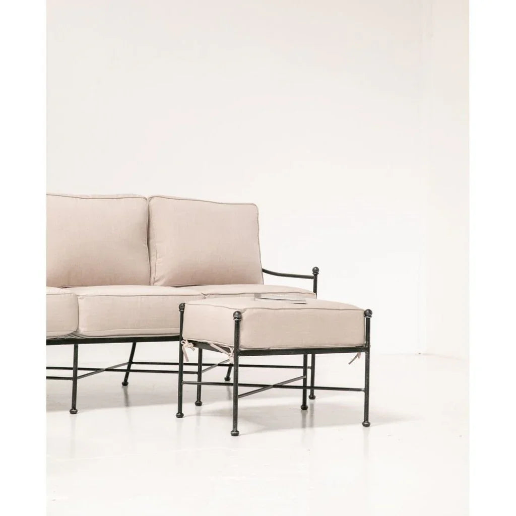 Provence Sunbrella Outdoor Ottoman -- view 2