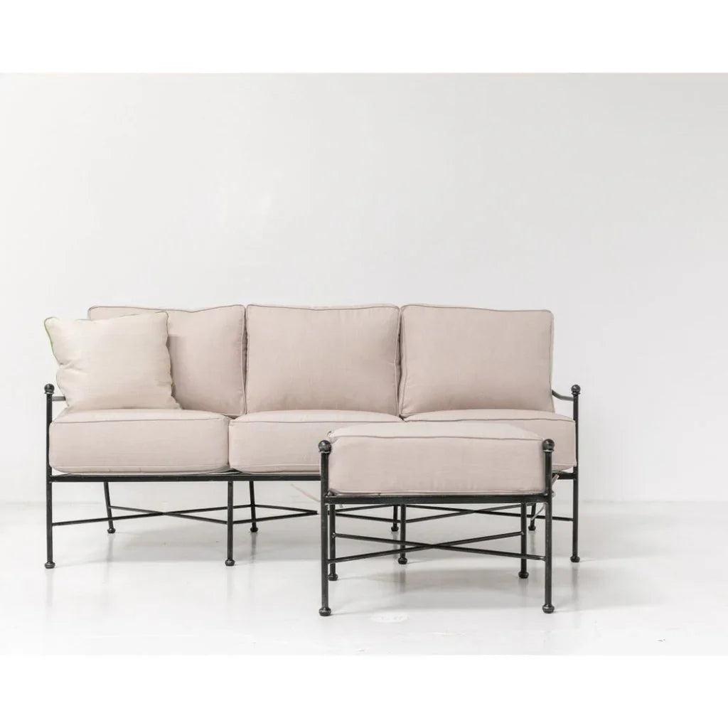 Provence Sunbrella Outdoor Ottoman -- view 3