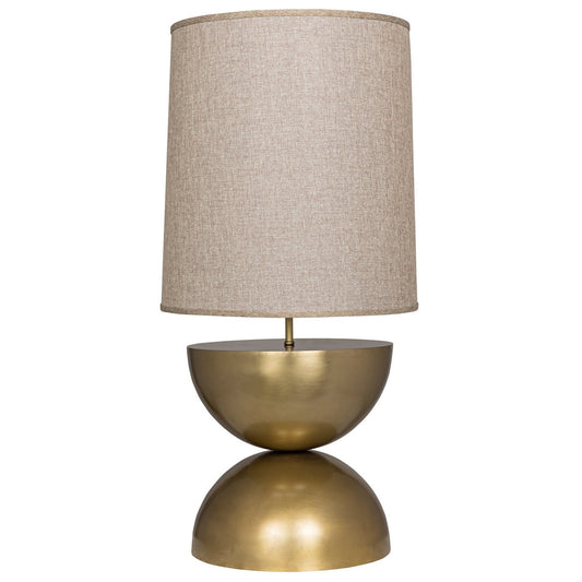 Pulan Metal Table Lamp With Brass Finish-Table Lamps-Noir-Sideboards and Things