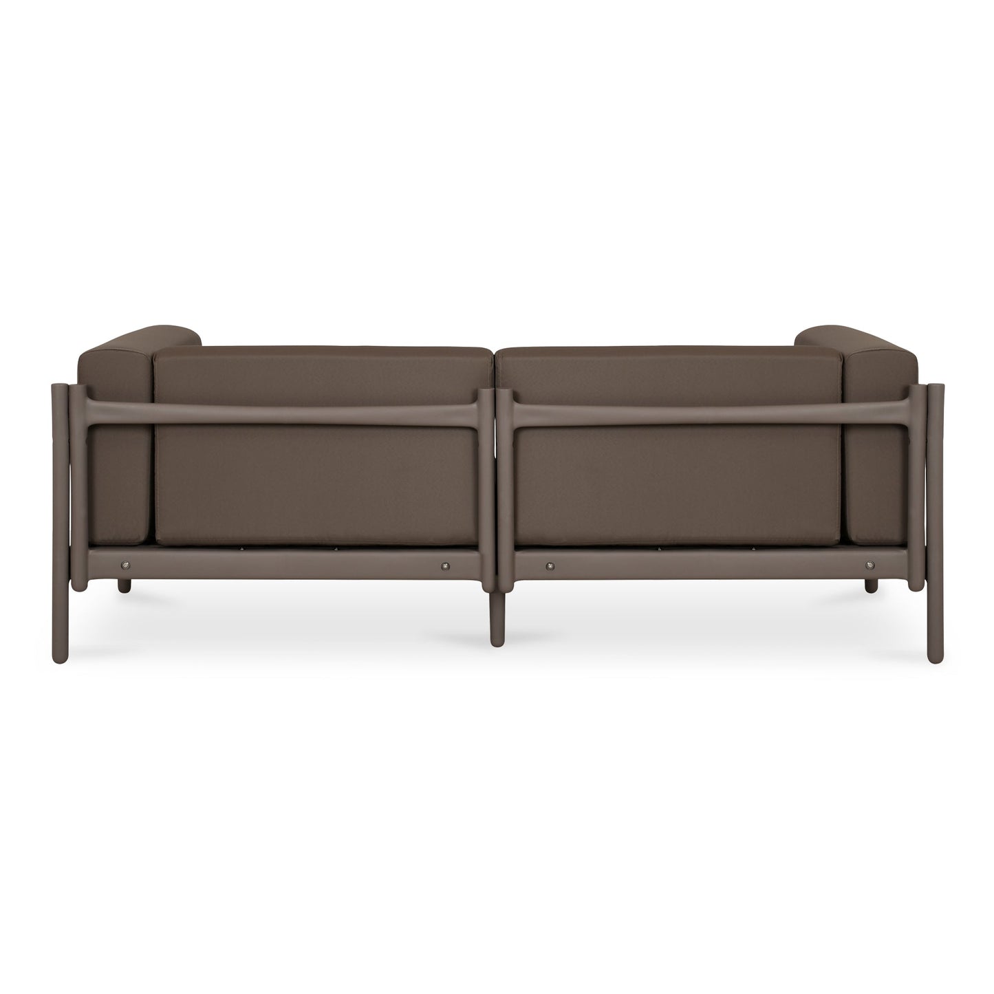 Suri Polyester and Polypropylene Coffee Brown Outdoor 2-Seat Sofa