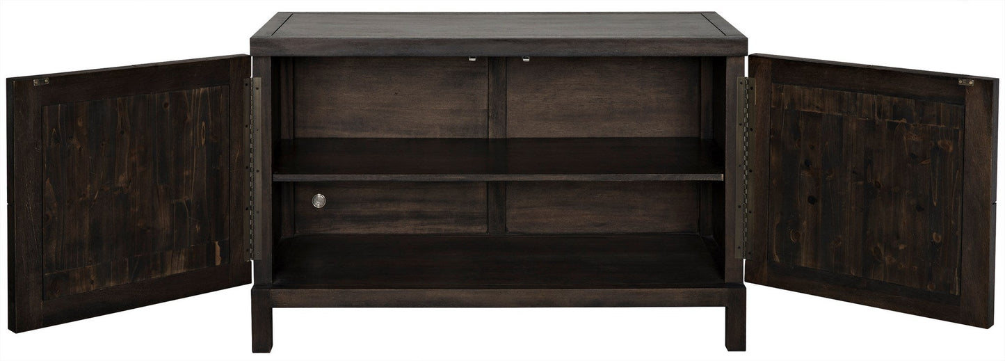 Quadrant 2 Door Sideboard, Ebony Walnut-Sideboards-Noir-Sideboards and Things