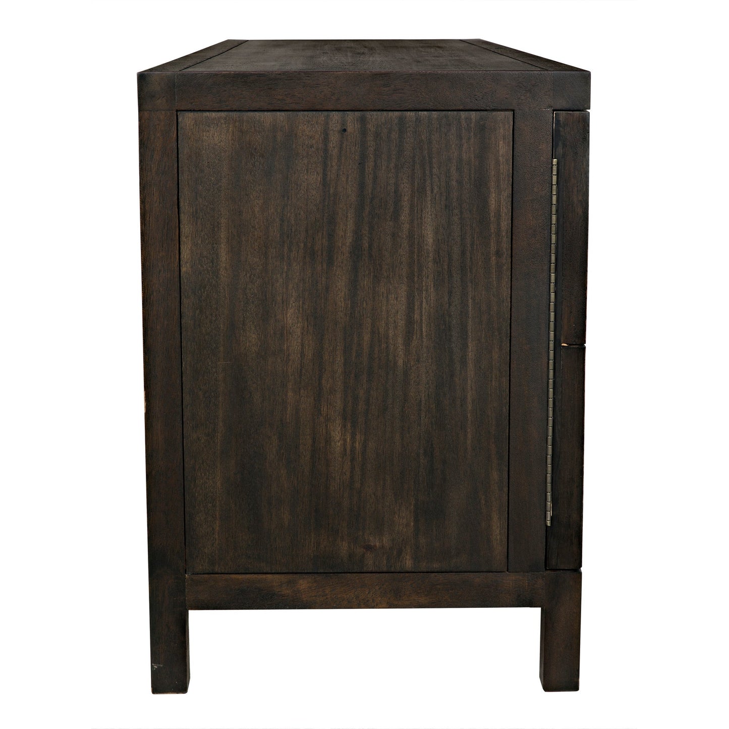 Quadrant 3 Door Sideboard, Ebony Walnut-Sideboards-Noir-Sideboards and Things