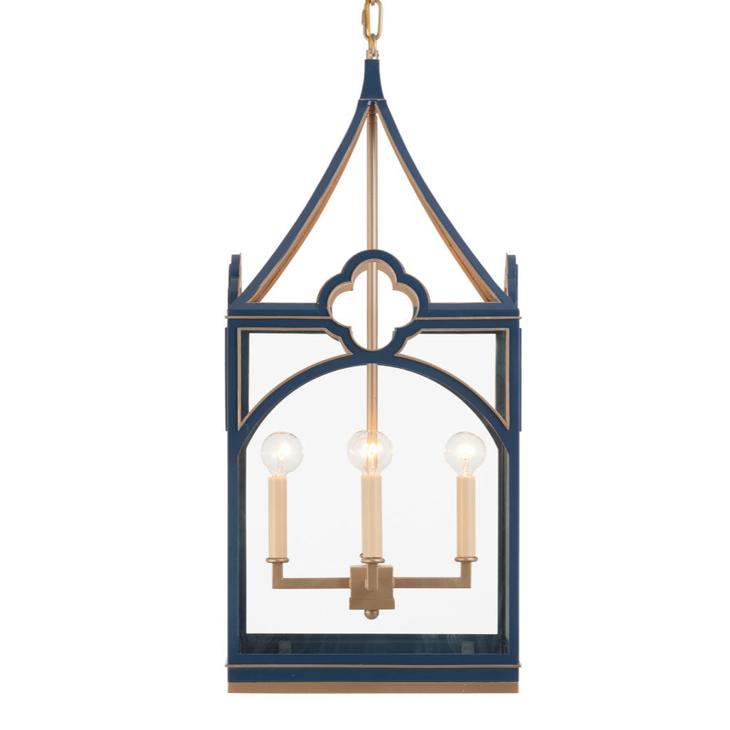 Quatrefoil Quatrefoil Shape Metal Lantern-Lanterns-Chelsea House-LOOMLAN