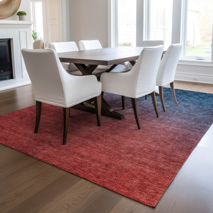 Addison Rugs Quiet Current Blue Washable Indoor-Outdoor Rug