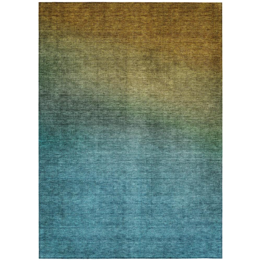 Addison Rugs Quiet Current Brown Washable Indoor-Outdoor Rug
