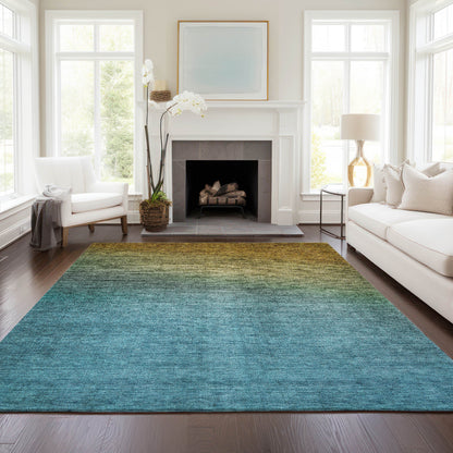 Addison Rugs Quiet Current Brown Washable Indoor-Outdoor Rug