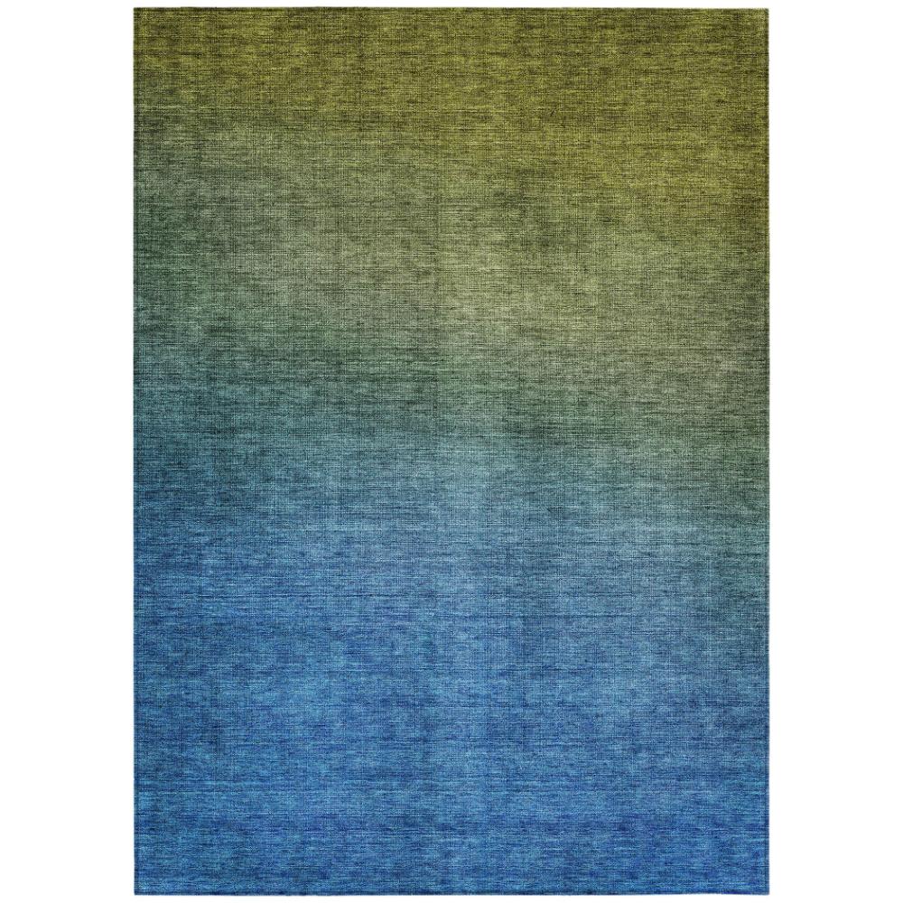 Addison Rugs Quiet Current Olive Washable Indoor-Outdoor Rug
