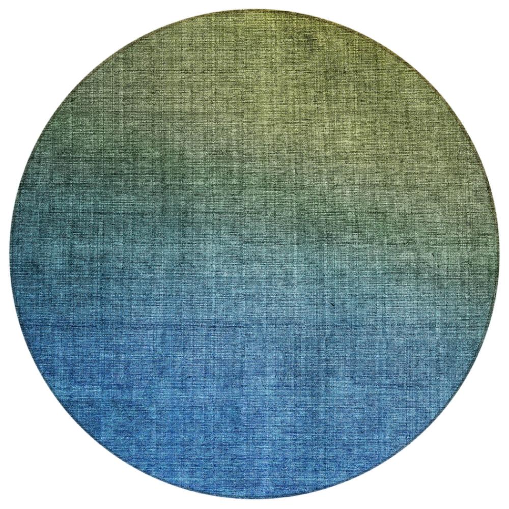 Addison Rugs Quiet Current Olive Washable Indoor-Outdoor Rug
