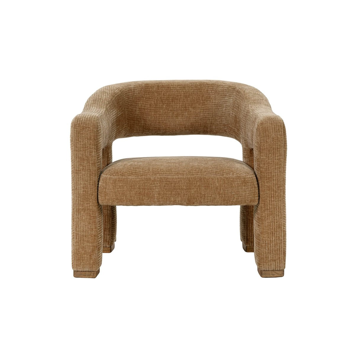 LH Home Quinn Brown Fabric Club Chair