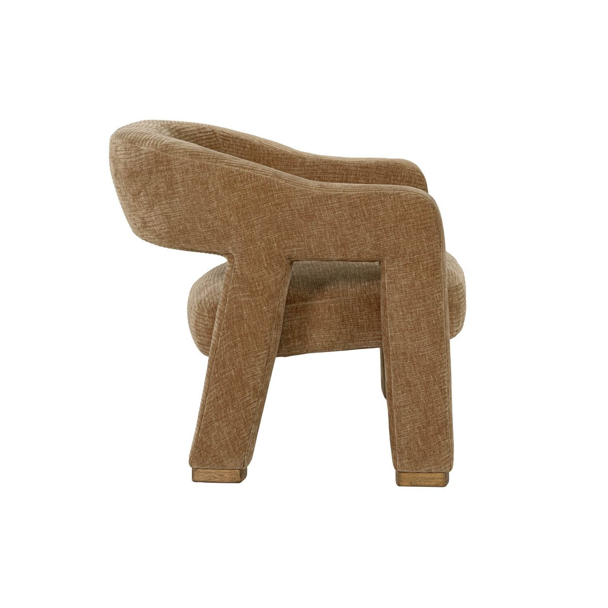 LH Home Quinn Brown Fabric Club Chair