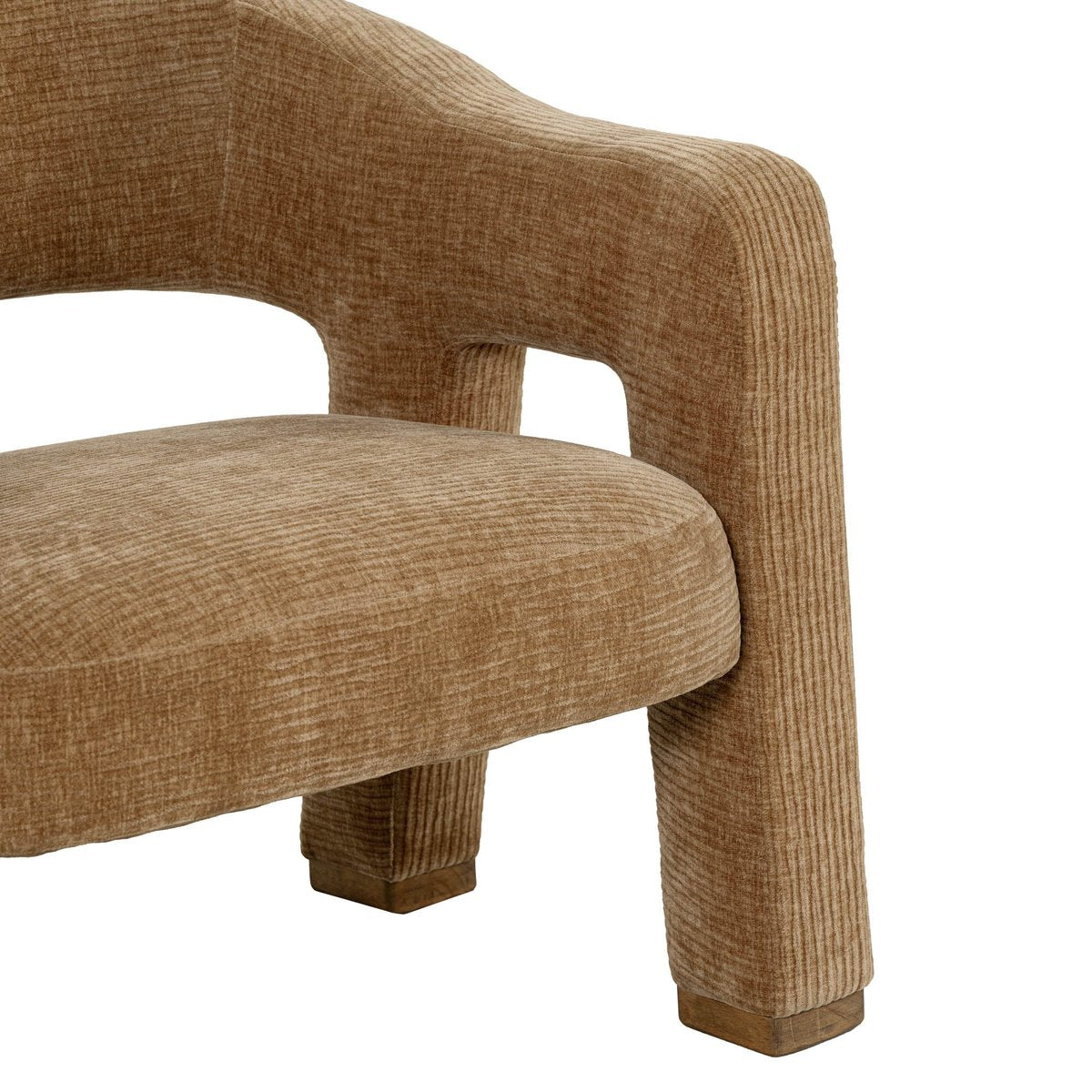 LH Home Quinn Brown Fabric Club Chair