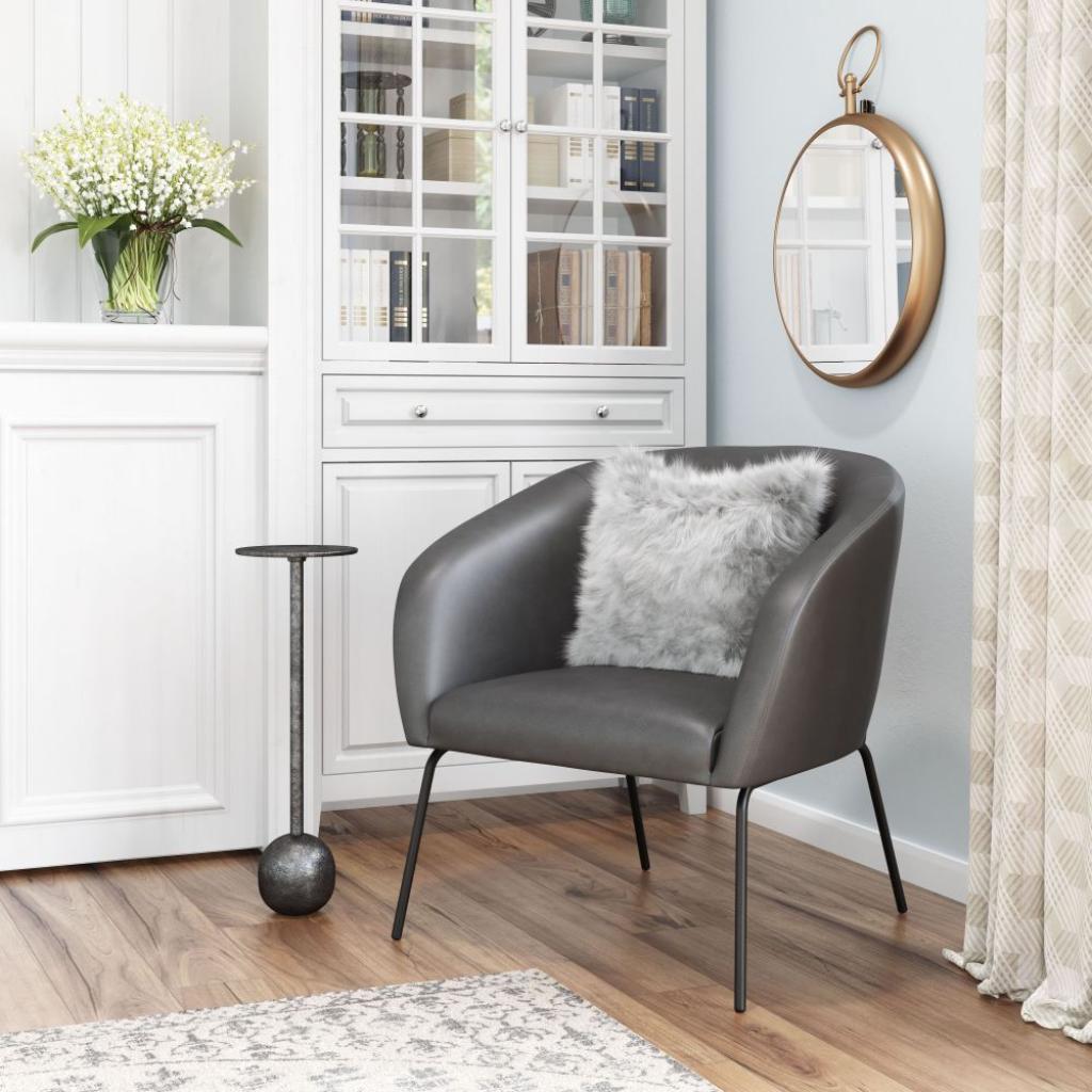 Quinten Steel Frame Accent Chair