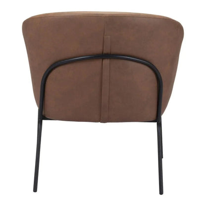 Quinten Accent Chair Vintage Brown - LOOMLAN - Zuo Modern - Accent Chairs