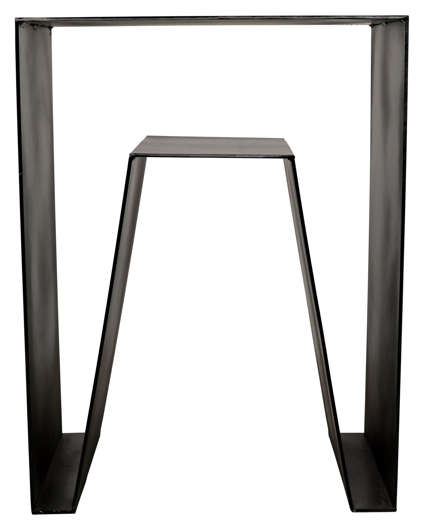 Quintin Black Steel Rectangle Side Table-Side Tables-Noir-Sideboards and Things